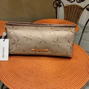 BRAHMIN  TAN LEATHER (KAYLA) CLUTCH